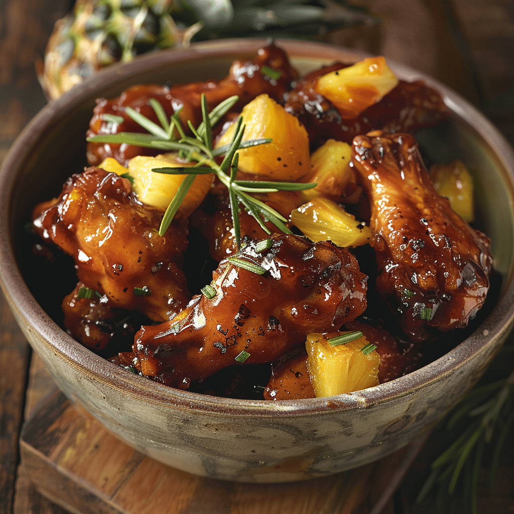 Brown Sugar Pineapple Wings