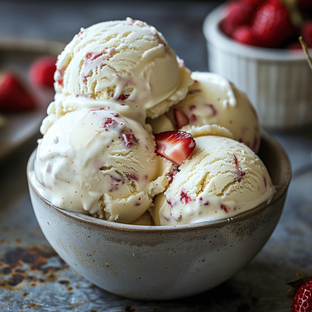 Ice Cream With Cheesecake Chunks