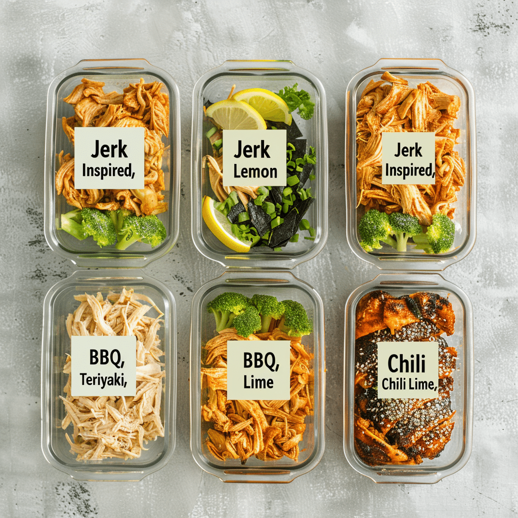 shredded chicken flavor variations